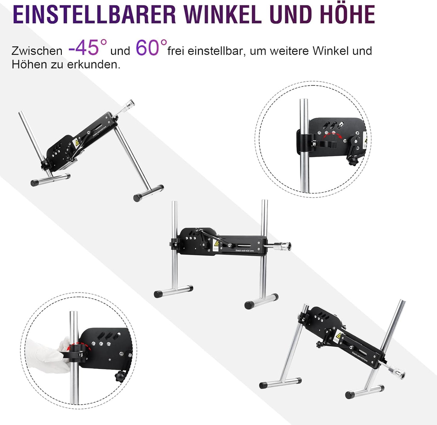 Sexmaschine mit Masturbator für Männer & Frauen