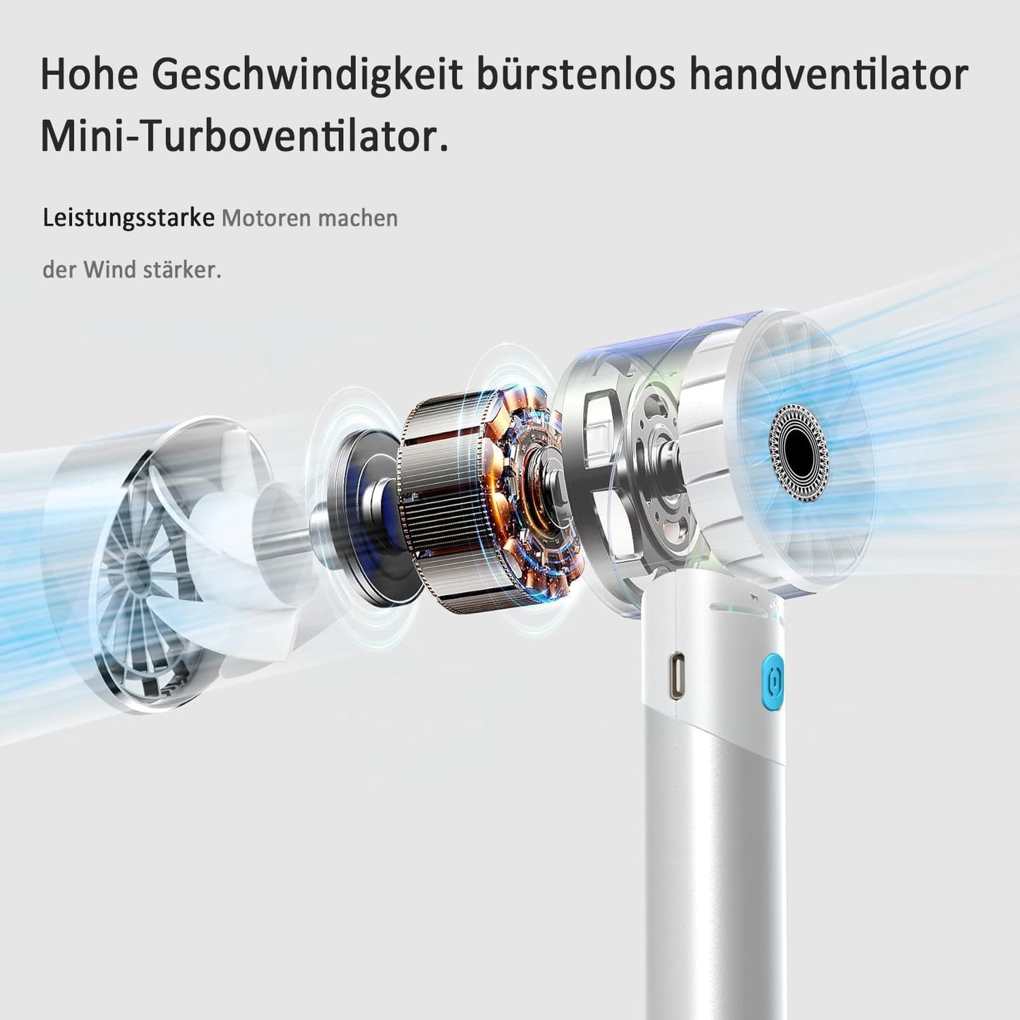 Mini-Handventilator, Weiss