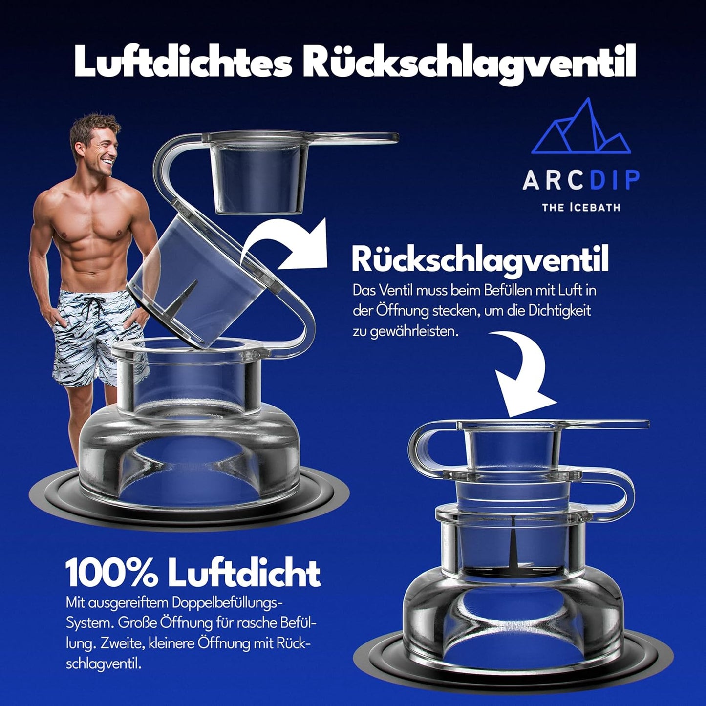 Eistonne mit Isolierabdeckung, Thermometer und Tragetasche