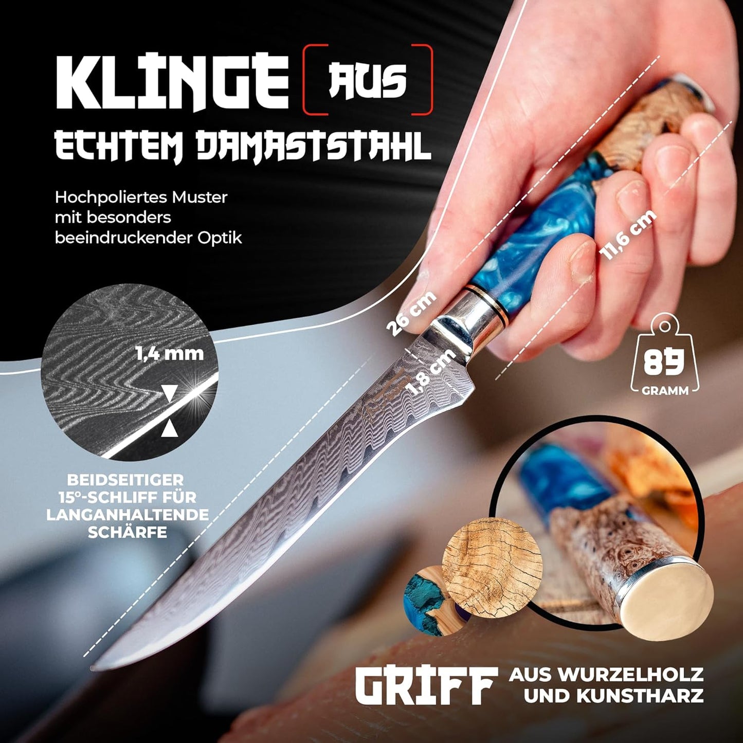 Filetiermesser, Filetiermesser 14cm