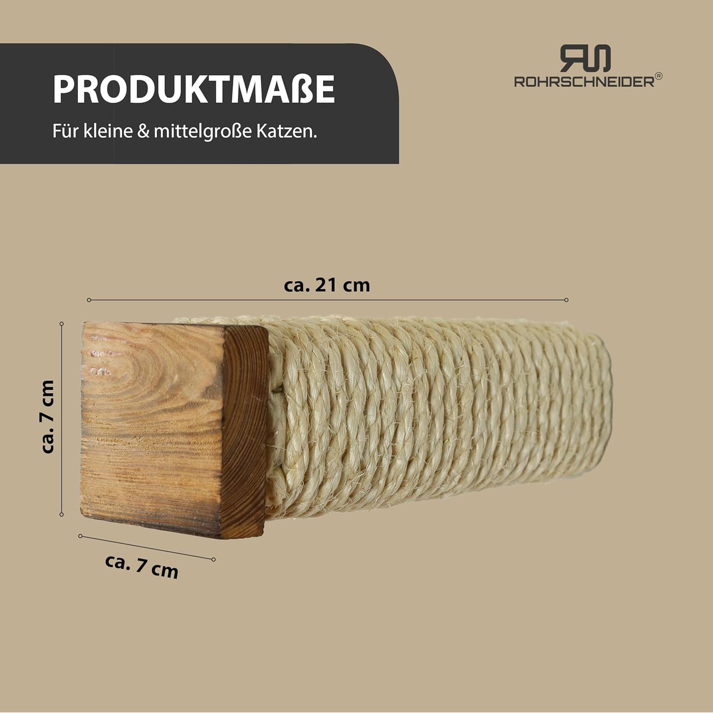 Katzentreppe Kletterwand-Set (4 Stück, Holz), 4er Set