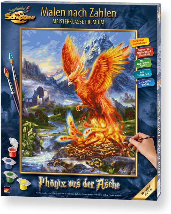 Malen nach Zahlen Phönix aus der Asche