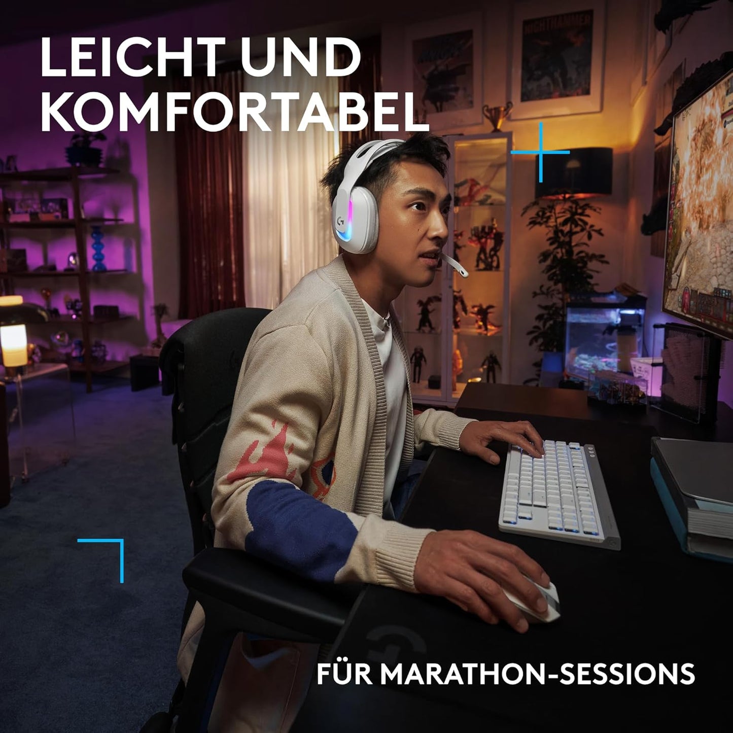 Gaming-Headset G522 Lightspeed, G522 Headset Weiß