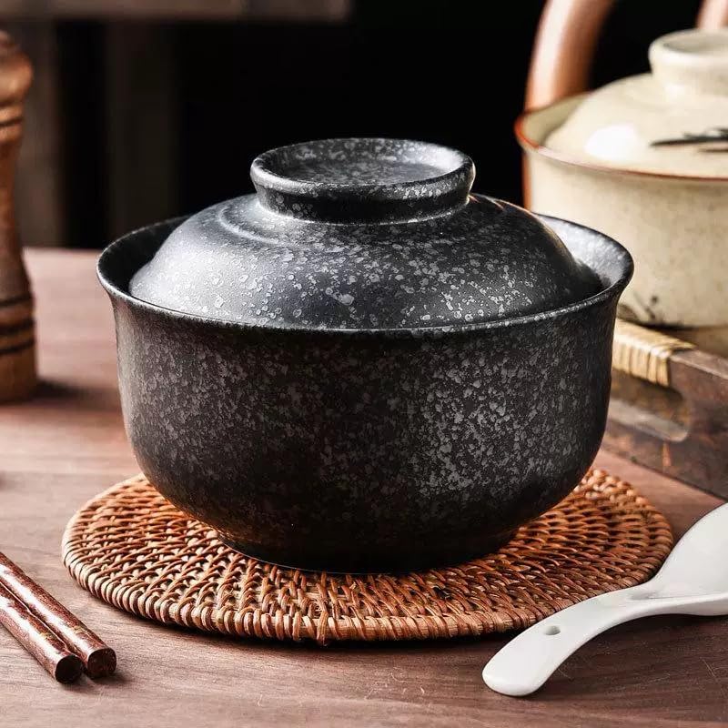 Ramen Bowl Set mit Deckel, Style F