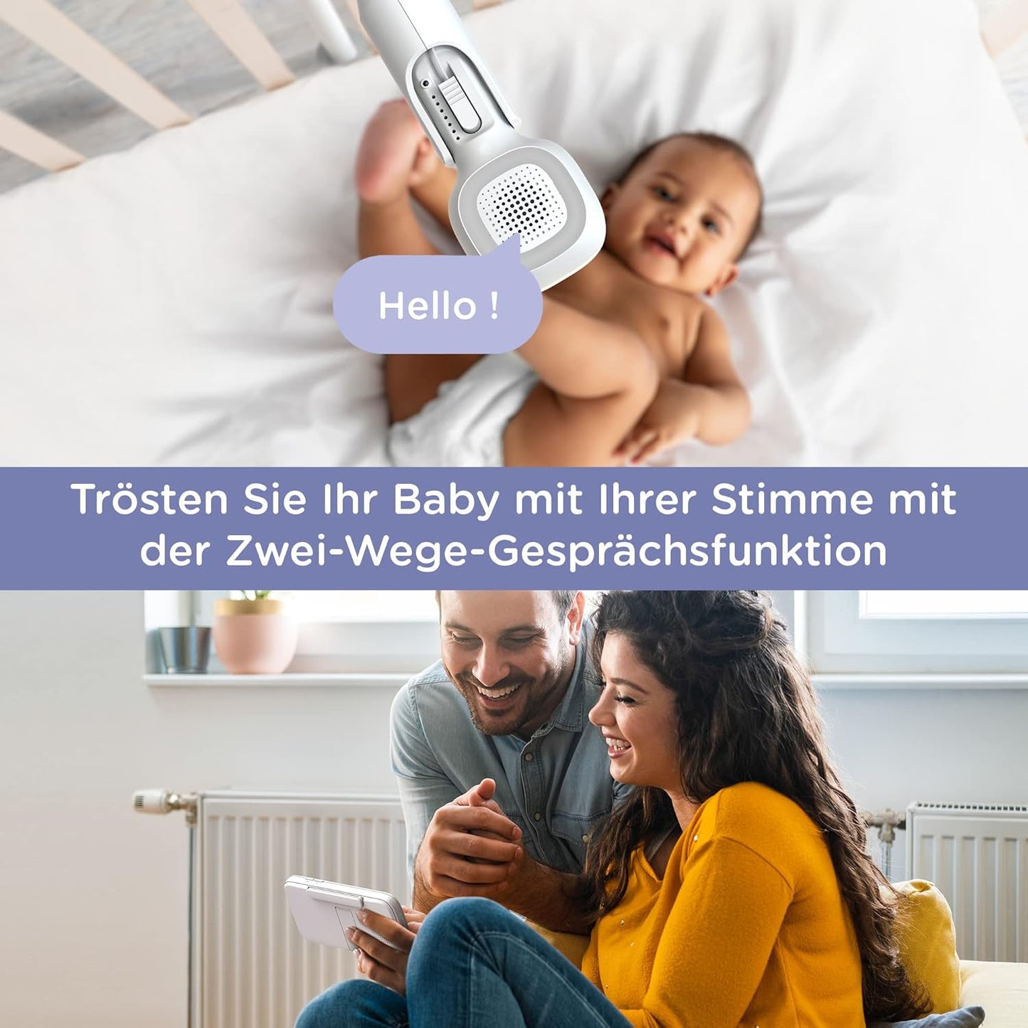 Baby Monitor mit Kamera und Smartphone-App, Pal SkyView