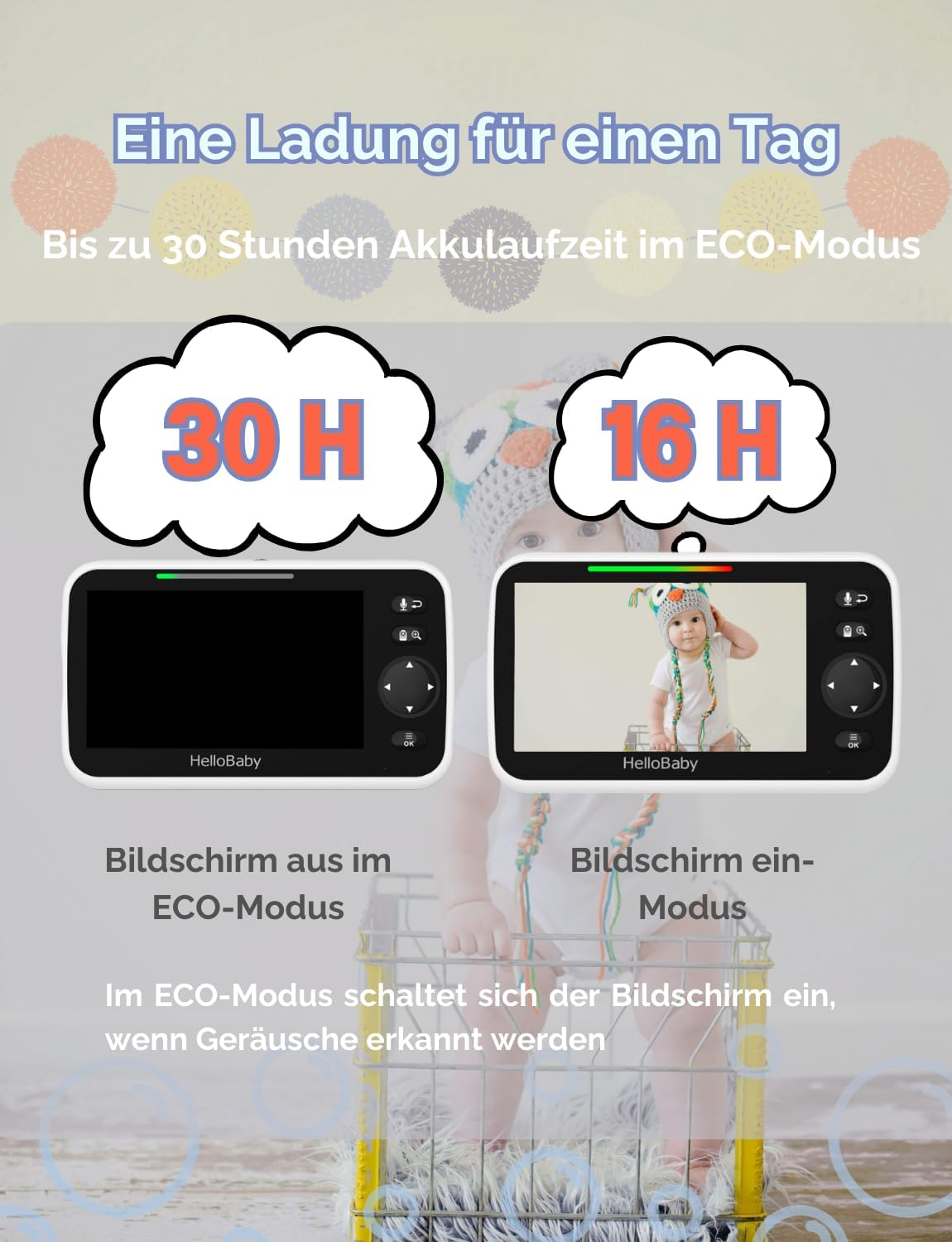 HB6550 Babyphone mit Kamera, HB6550