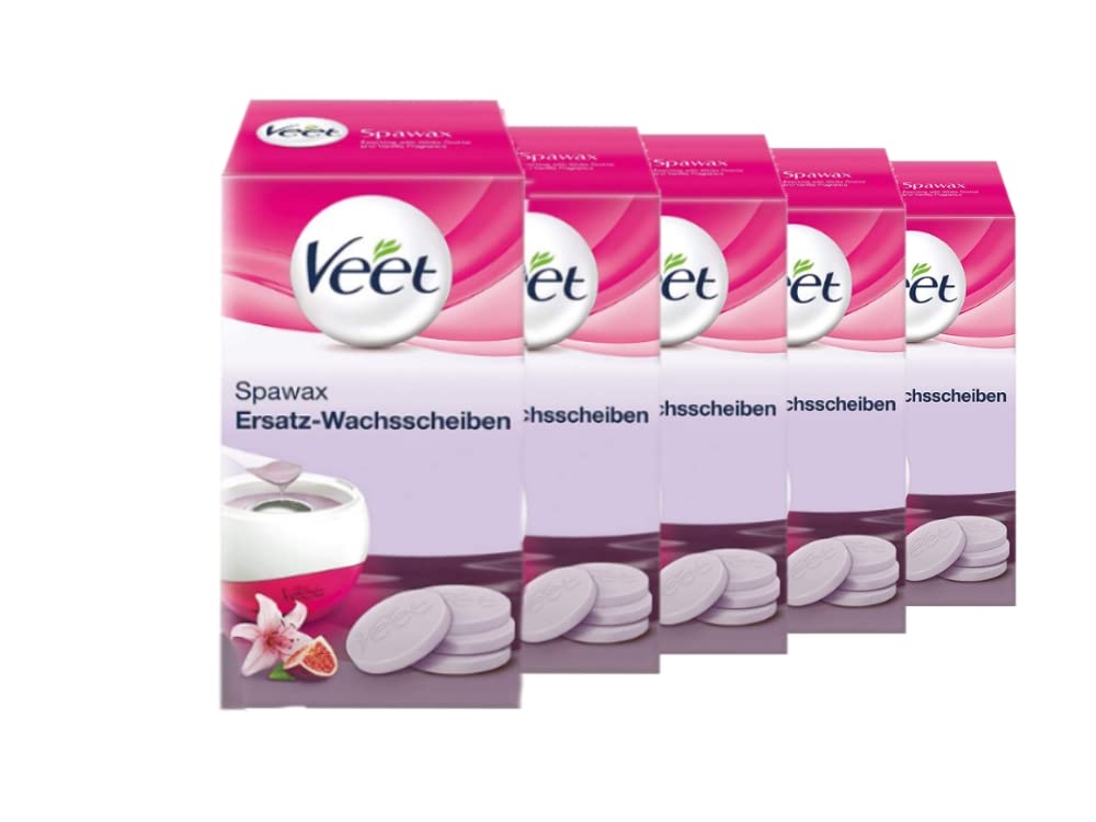 Spawax Warmwachsscheiben Refill-Packung, 5 x 6 Stück