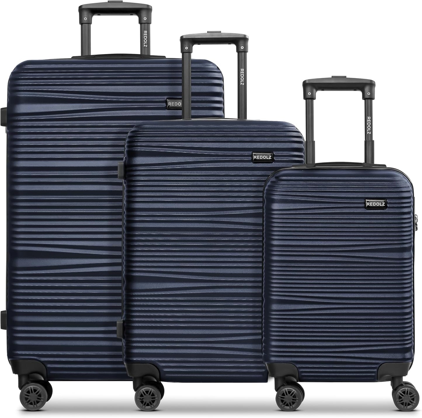 Essentials 16 Hartschalenkoffer-Set, 3-teilig mit TSA-Schloss, Dark Blue Kofferset (3-teilig)