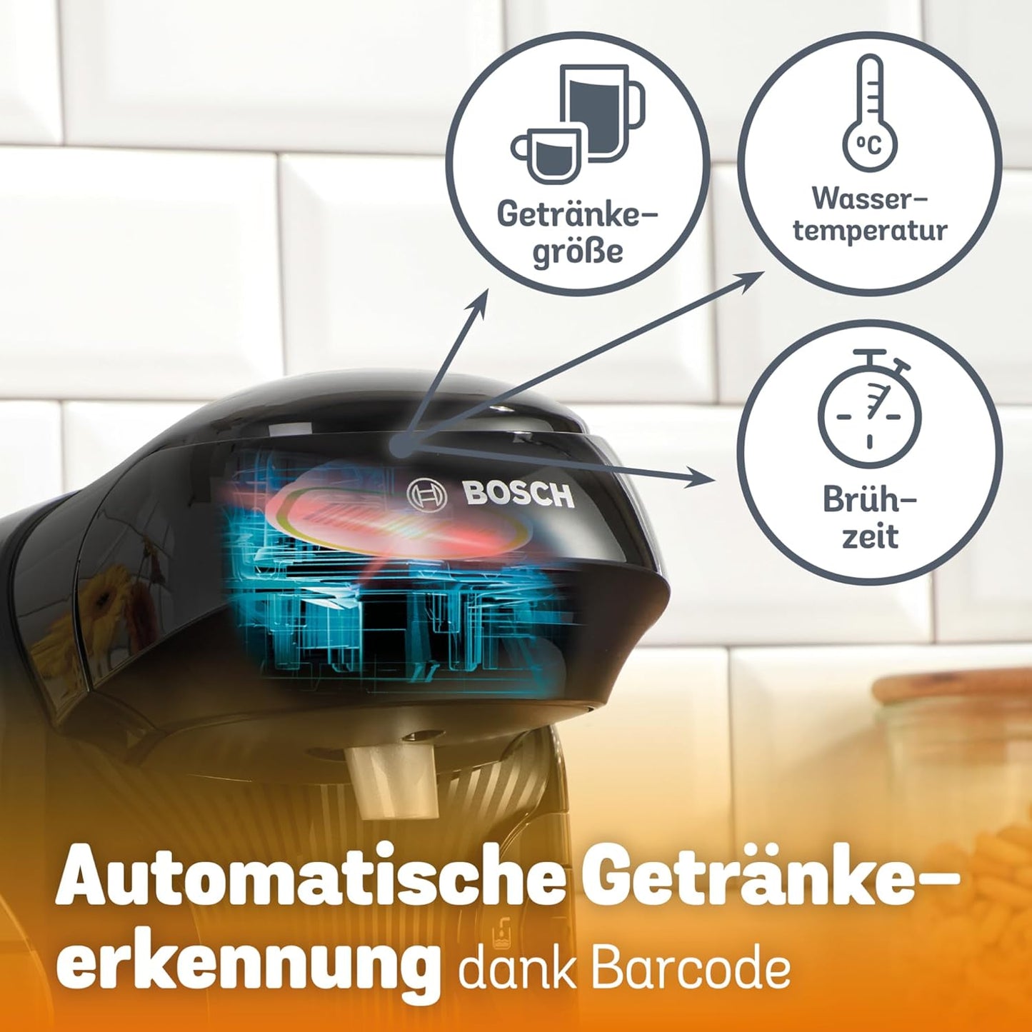 Tassimo Style Kapselmaschine, Schwarz