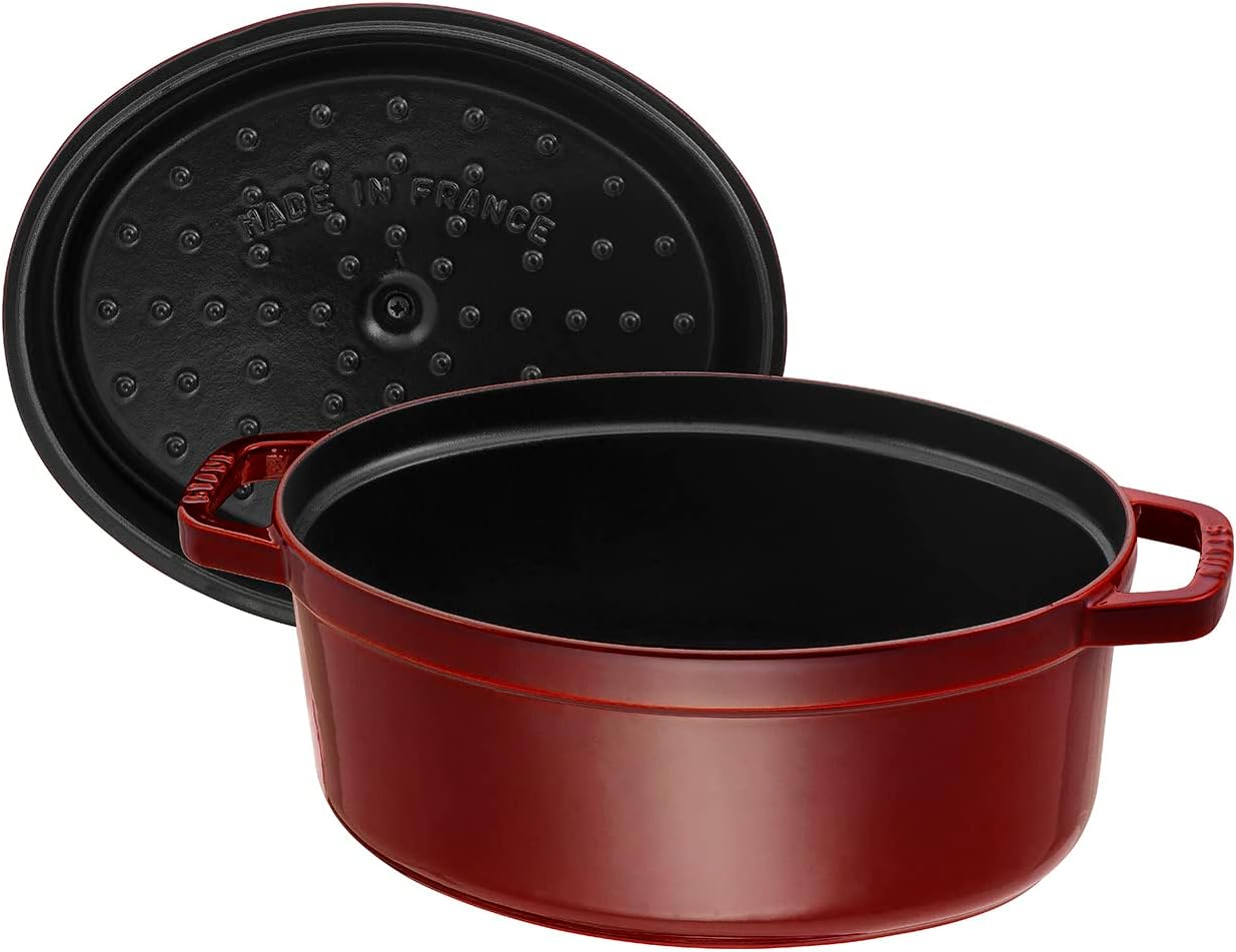 Cocotte Bräter mit Deckel, 33 cm, 6.7 L Grenadine-Rot