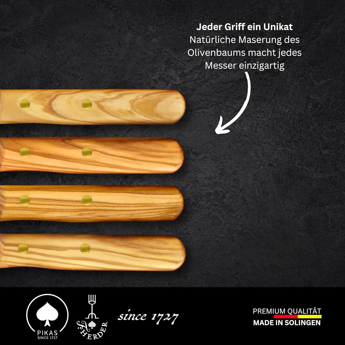 Brotmesser mit Olivenholzgriff, Olive 1