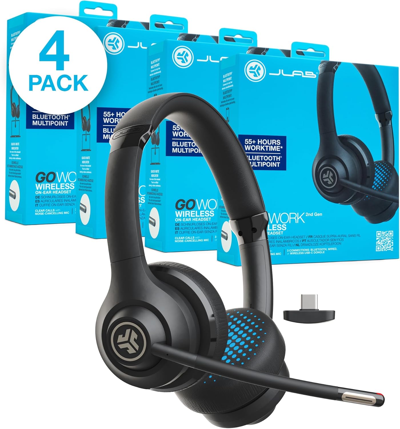 Go Work 2nd Gen Headset, Go Work 2nd Gen 4 Packung