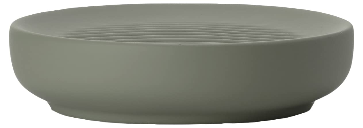 Seifenschale Ume, 12 x 3 cm Olive Green