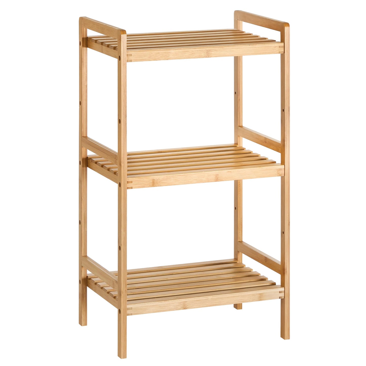 Standregal mit 3 Ablagen, Naturfarben 3 Ebenen (80H cm)