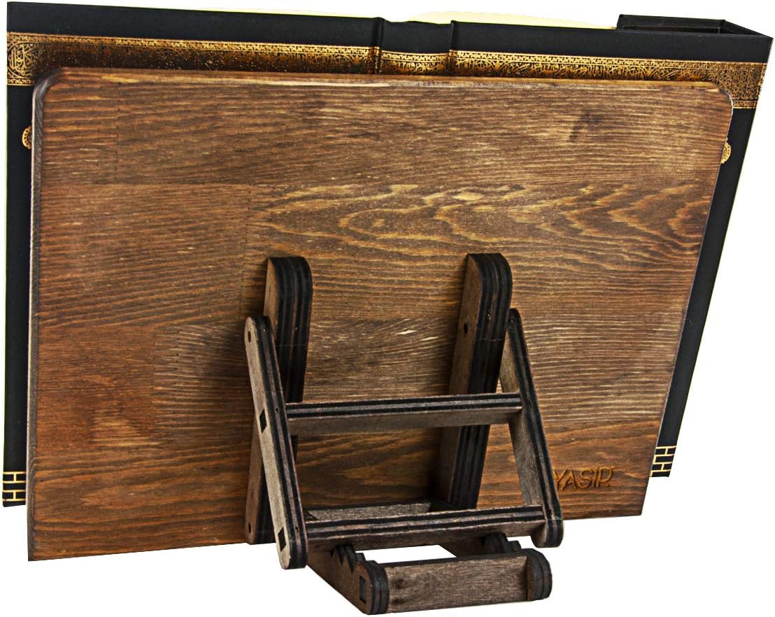 Verstellbarer Holz-Buchhalter im Vintage-Stil, Braun