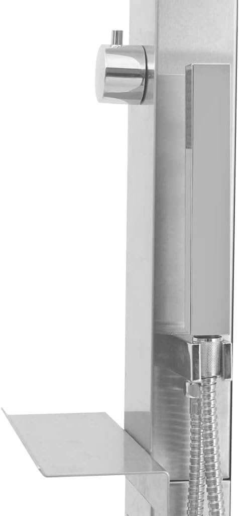 Gartendusche mit Bodenelement für Outdoor & Camping, Grau