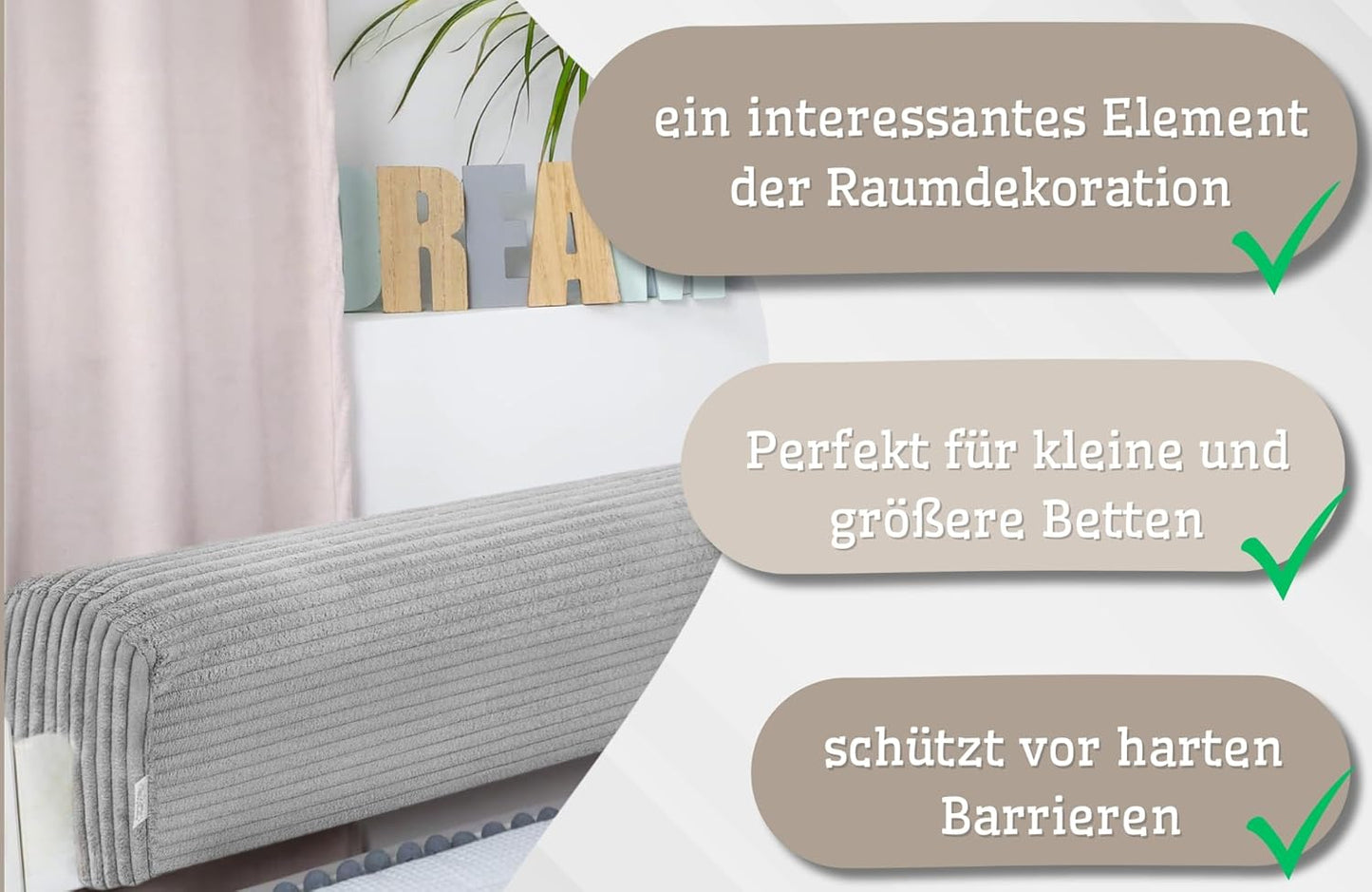 Bettkantenschutz für Kinderbetten