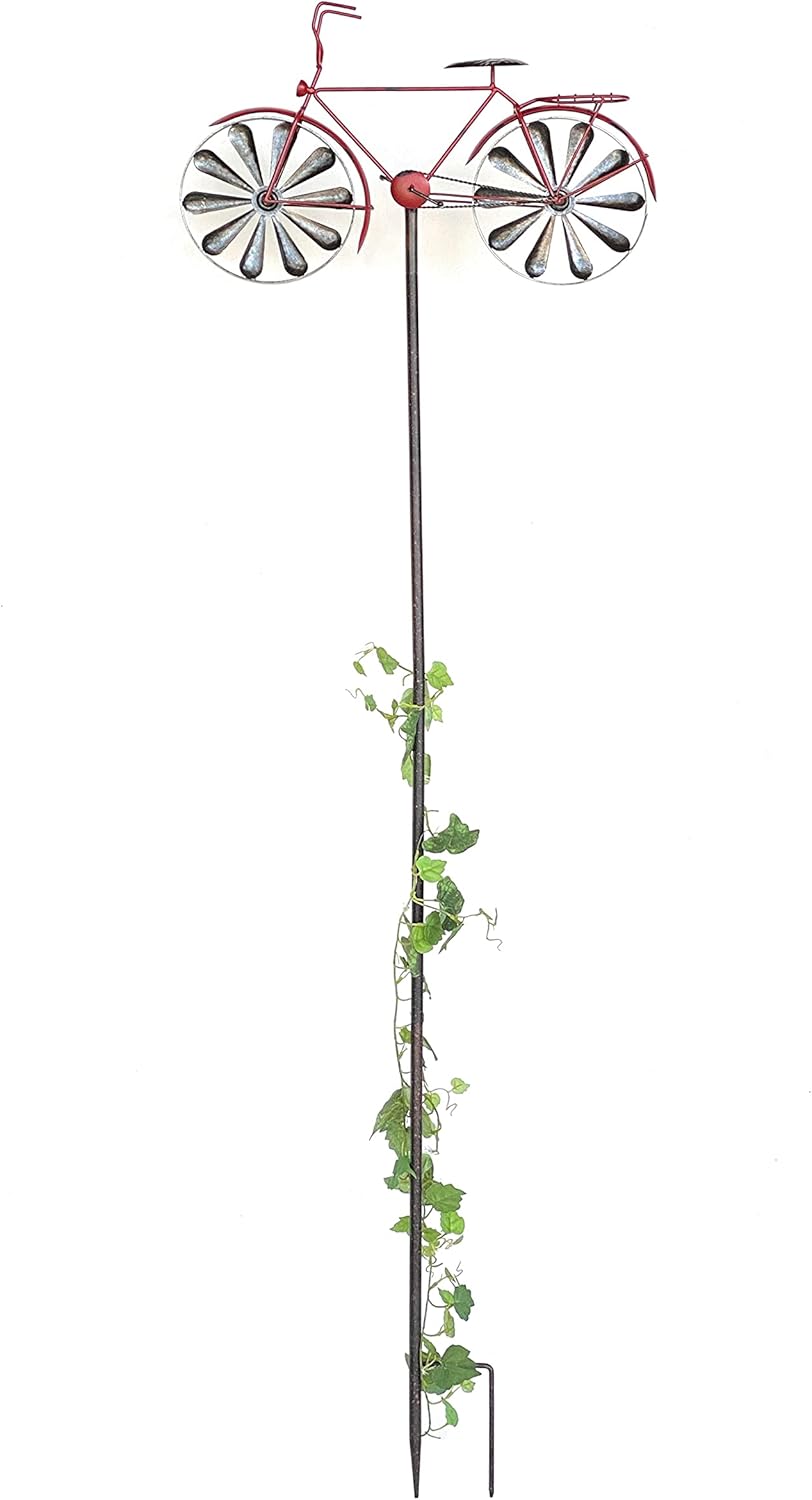 Gartenstecker Fahrrad XL mit Windspiel 96100