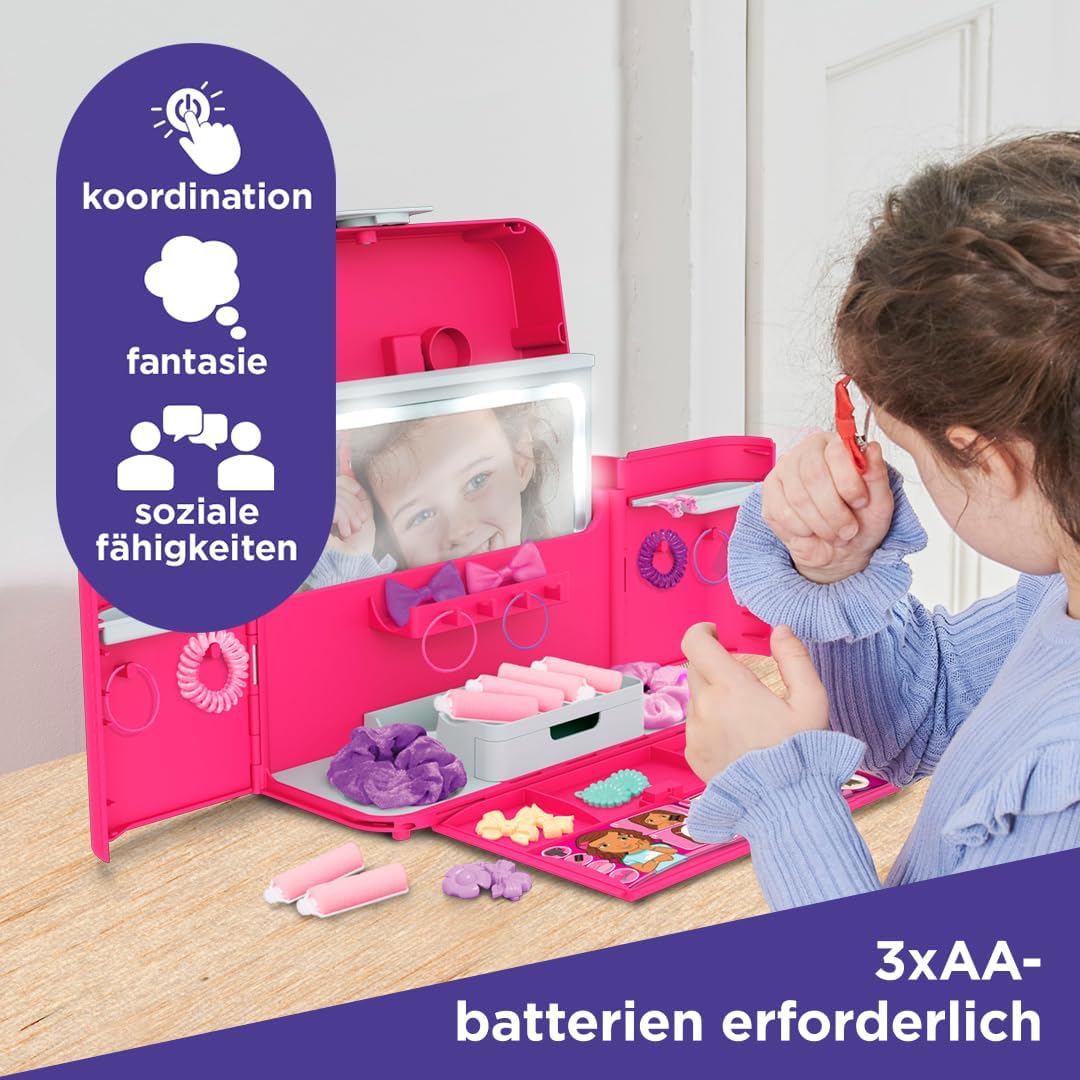 Faltbarer Haar-Stylingkoffer mit Zubehör für Kinder