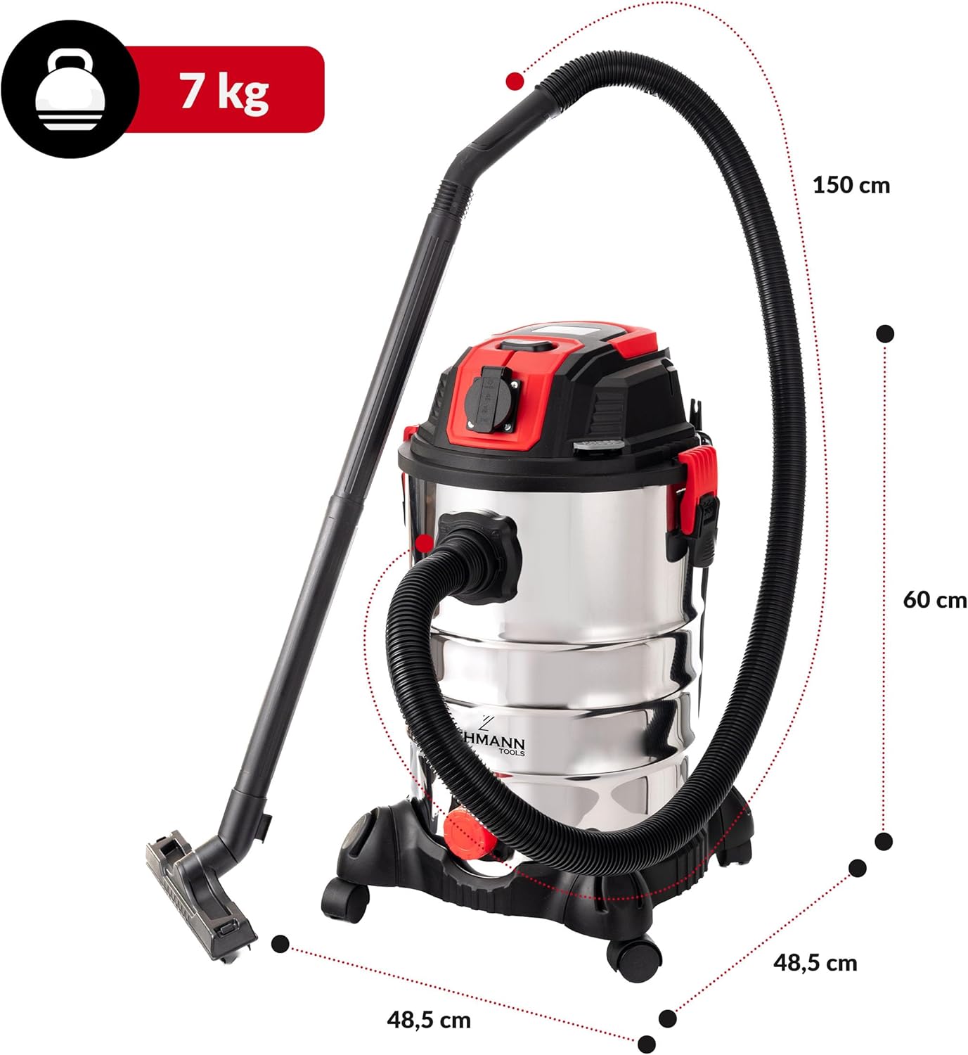 Industriestaubsauger mit Steckdose