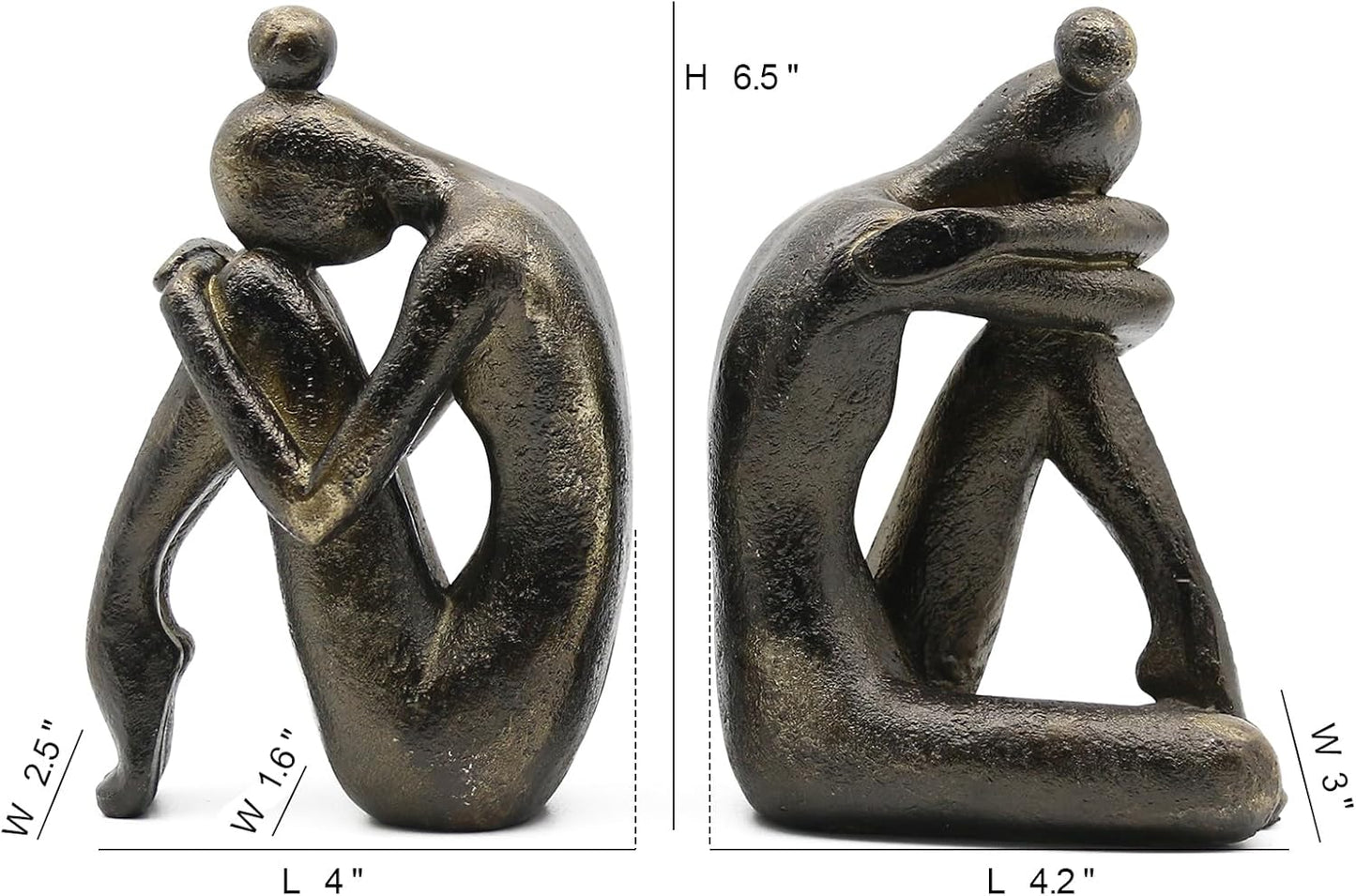 Dekorative Buchstützen, Bronze