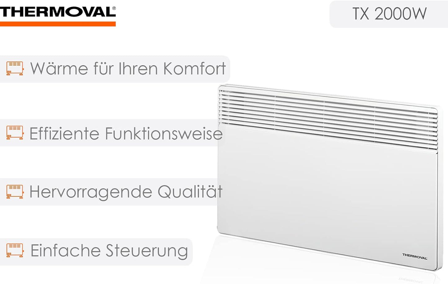 Konvektor-Heizkörper TX 2000, TX 2000, 2,0 kW