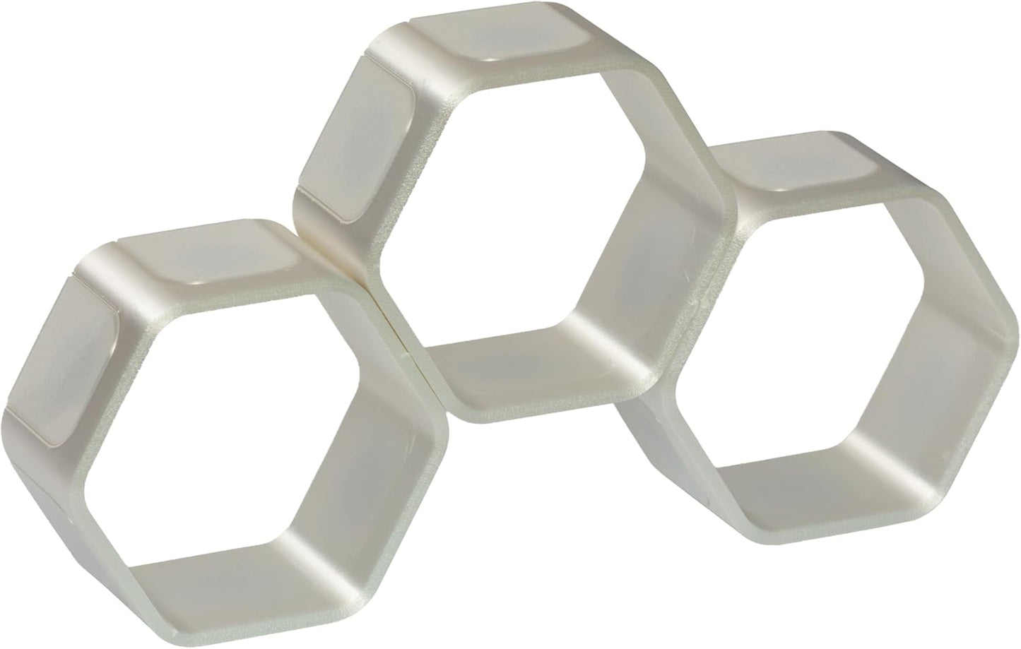 Erweiterbares Wabenregal für Hörfiguren, Premium, Weiss Premium