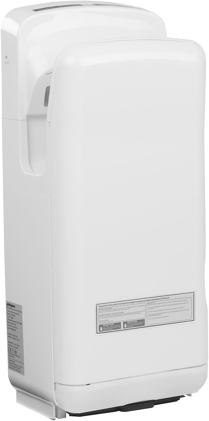 Elektrischer Händetrockner mit LED-Timer (5-7s), Oria White