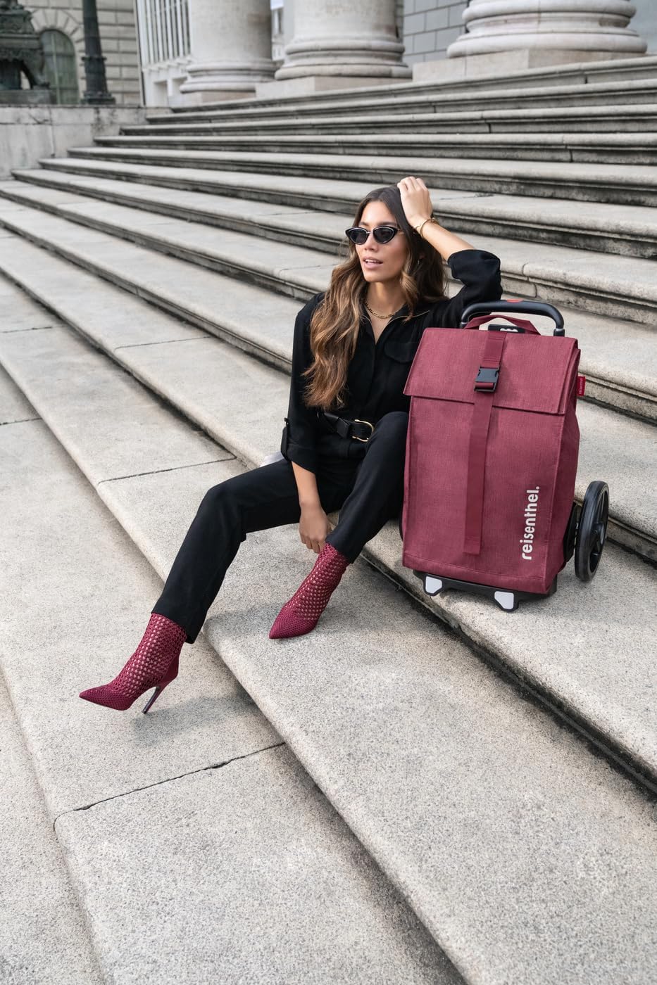 Citycruiser Twist Maroon mit Trolley-Funktion, Twist Maroon