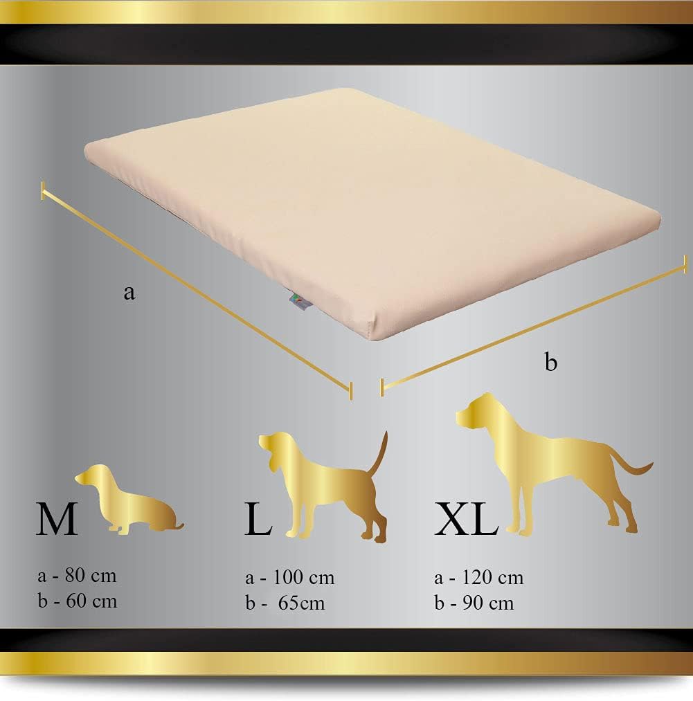 Hundematte Capri, XL - 120cm x 90cm Schwarz