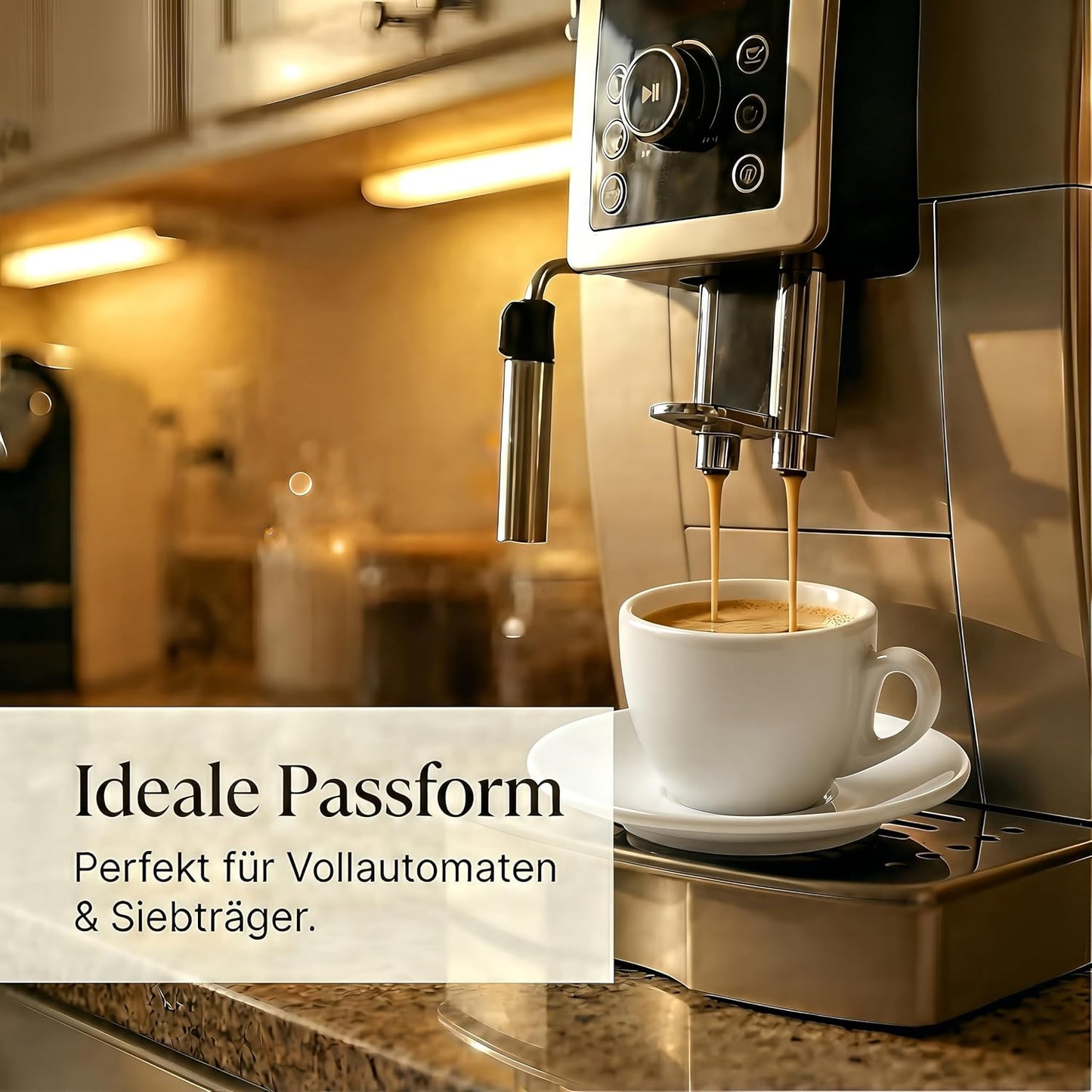 6er-Set Espressotassen mit Untertassen, Weiss 60 ml