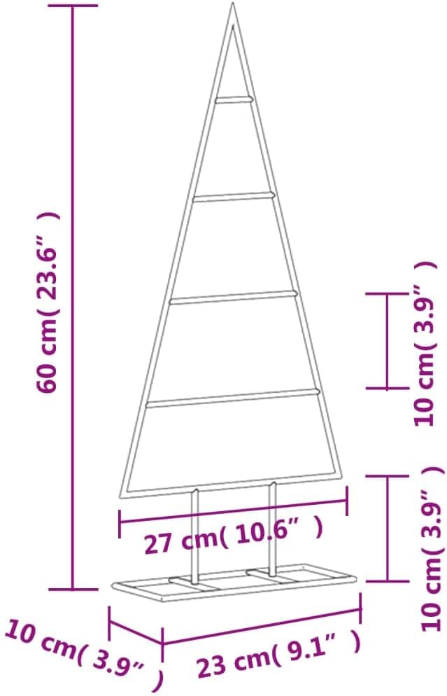 Metal Christmas Tree, 60 cm