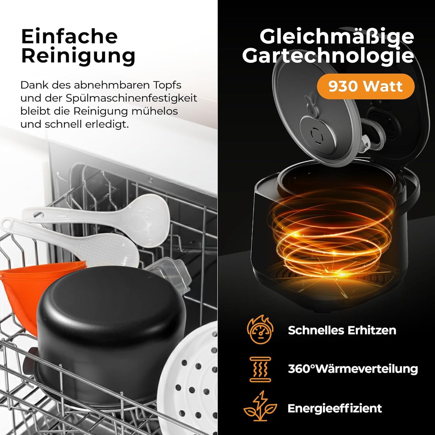 Multikocher, 20 Programme