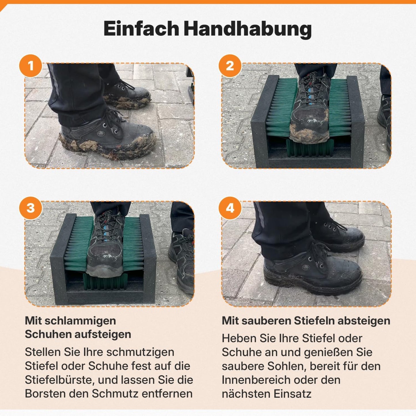Schuhabstreifer für Aussenbereich, 30x27cm Grün
