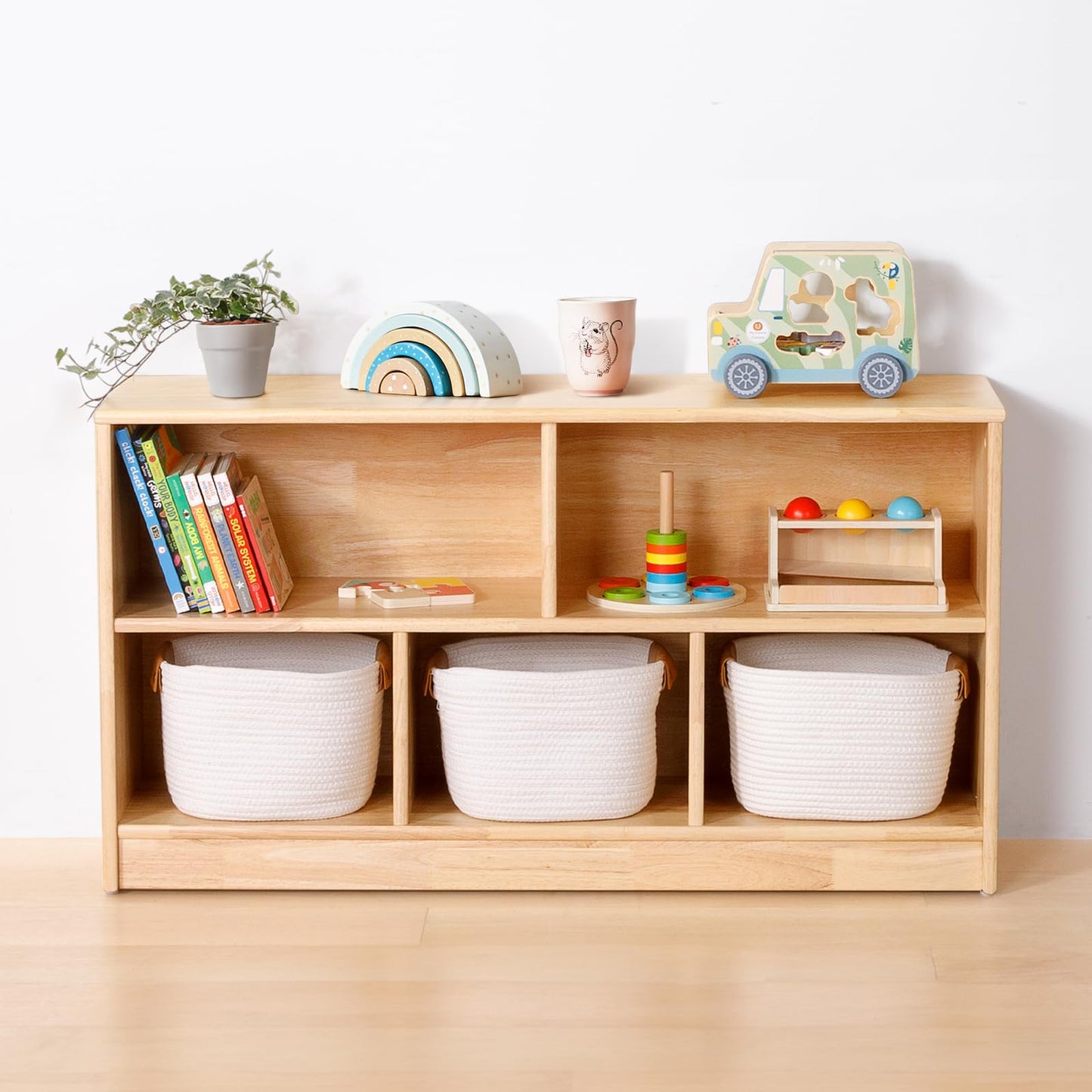 Kinderregal mit 5 Fächern, 5 Fächern-110cm L