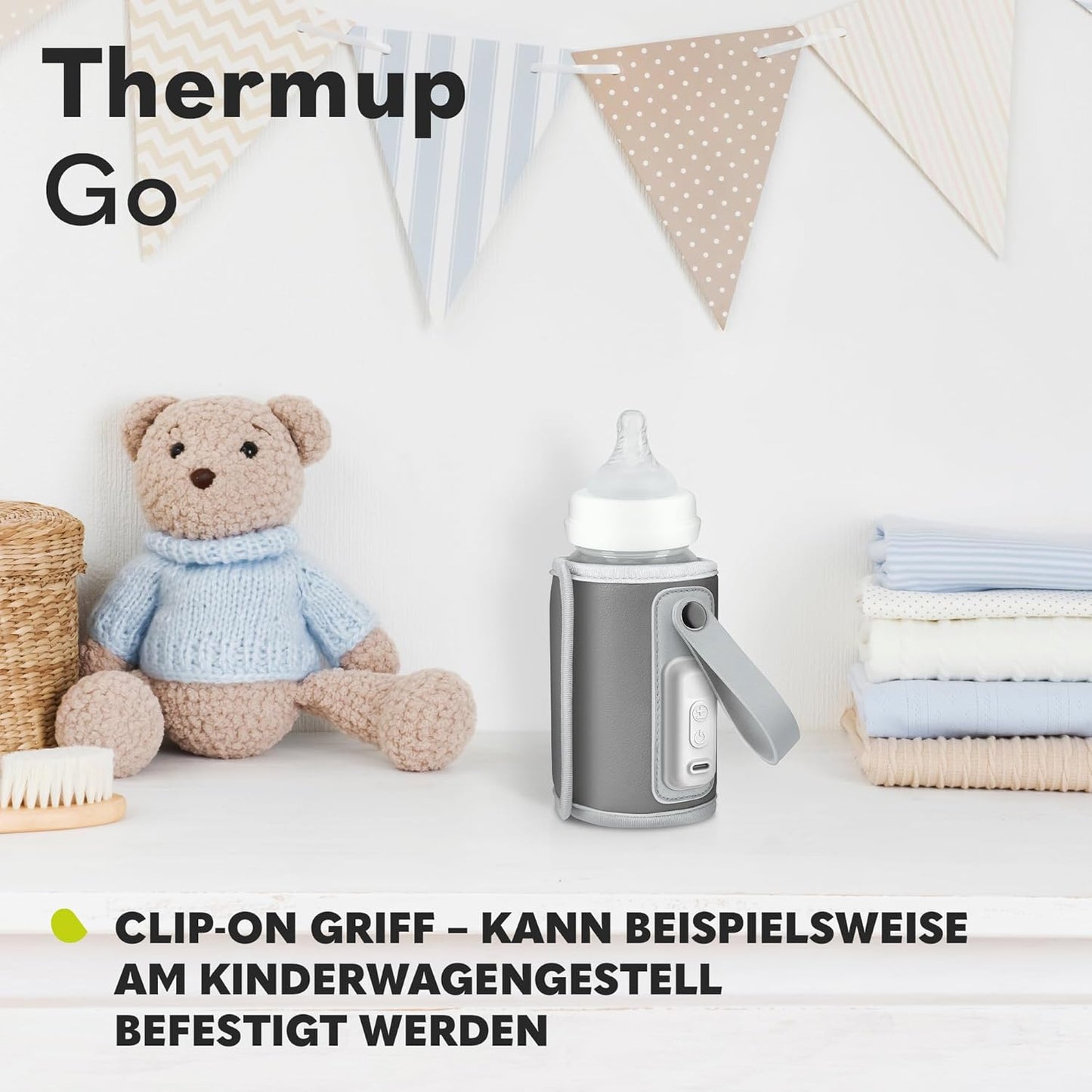 Tragbarer Flaschenwärmer Thermup Go, Rosa THERMUP GO