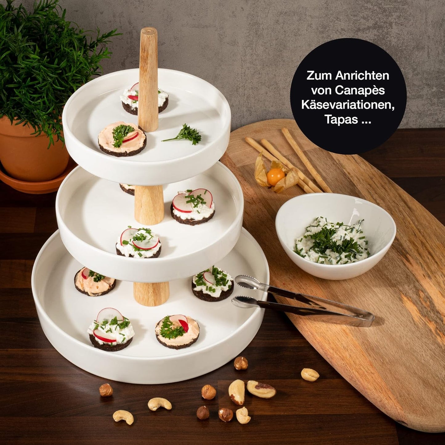 Etagere, Rund