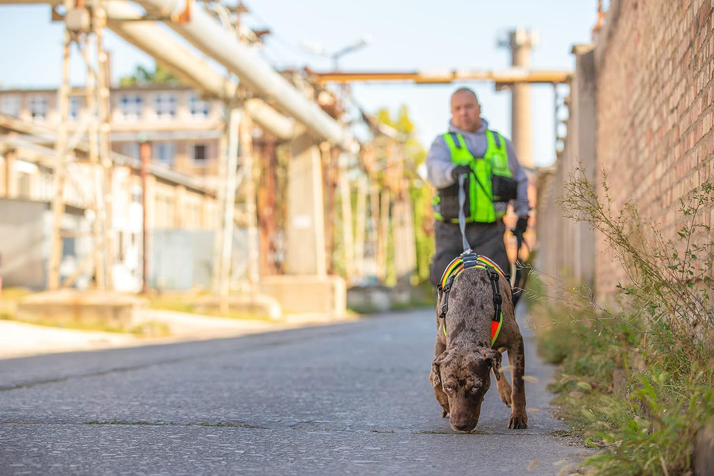 Mantrailing & Outdoor Hundegeschirr, S Schwarz