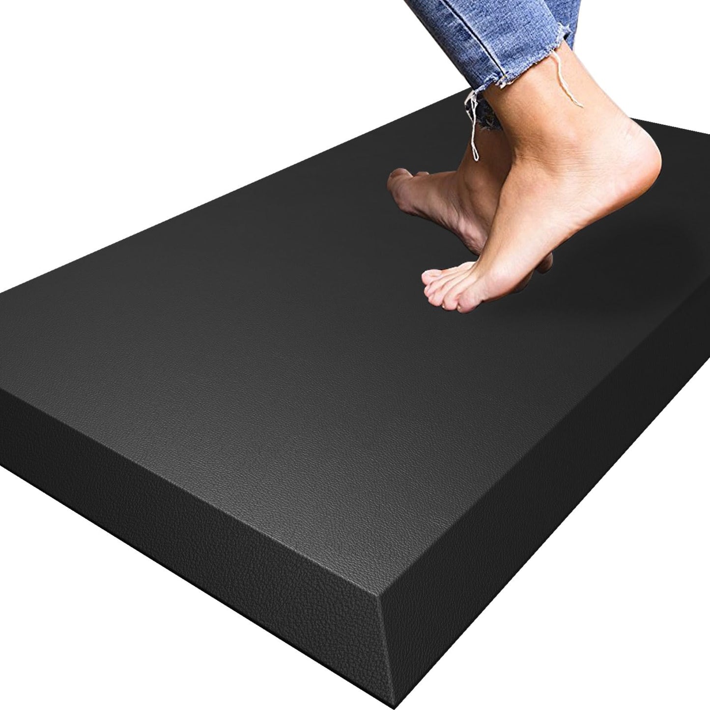 Ergonomische Anti-Ermüdungsmatte, Schwarz 75L x 44B x 2.5D cm