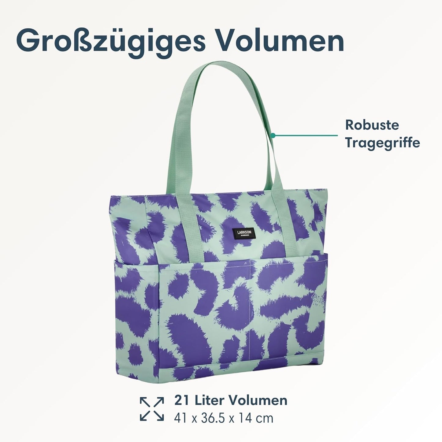 Strandtasche, Lila - Leo