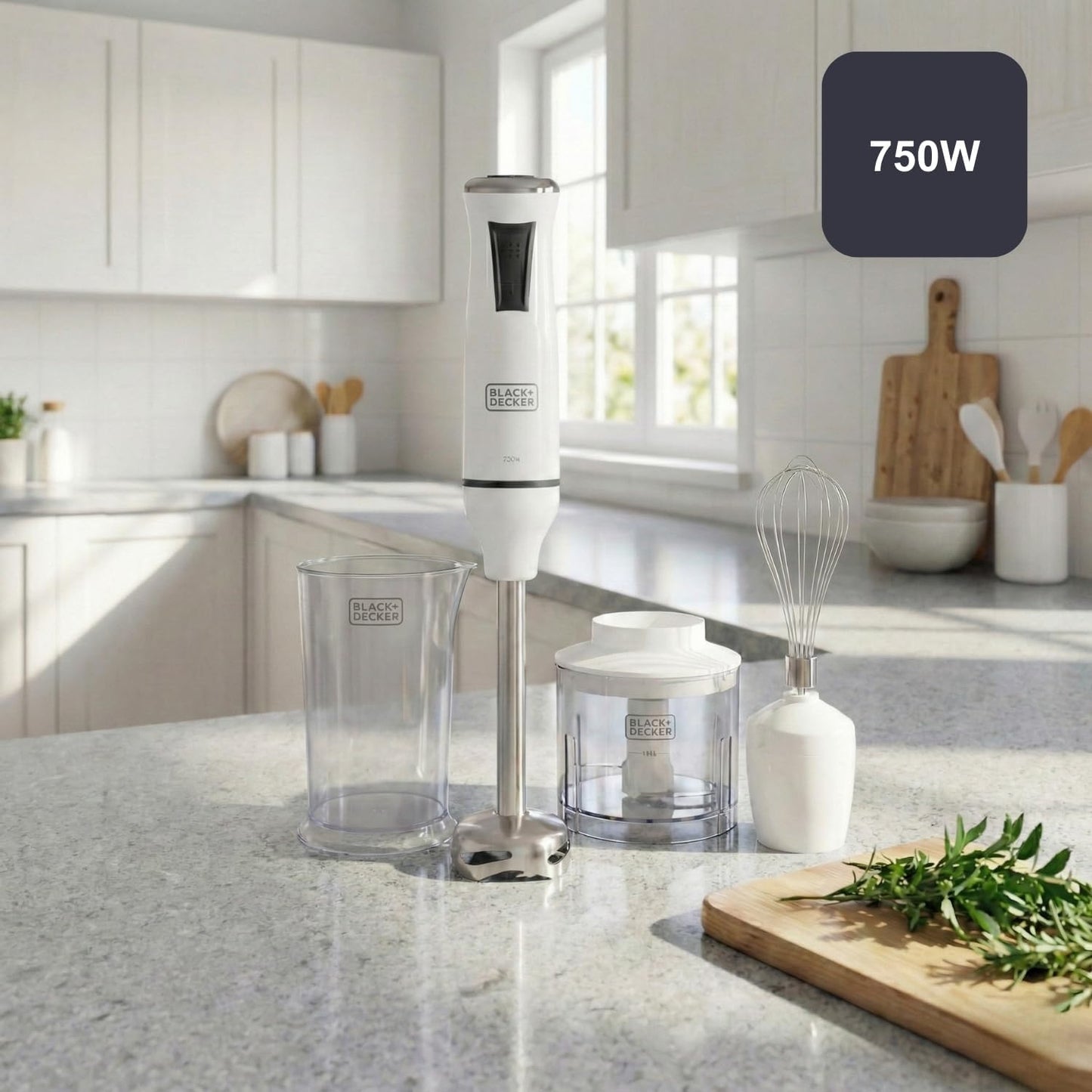 Stabmixer Set, 750W | 3 Zubehörteile