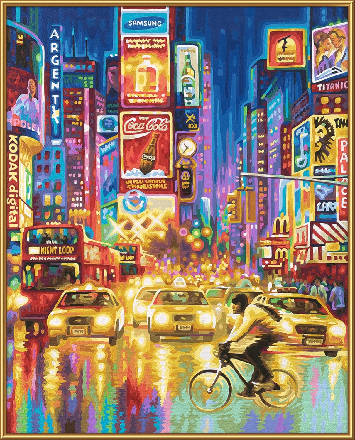 Malen nach Zahlen New York Times Square