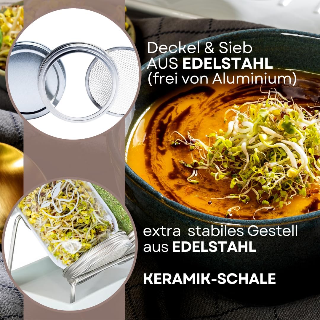3er-Set Keimglas