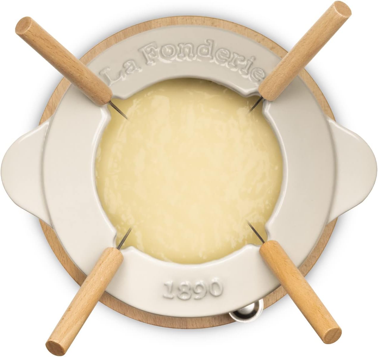 Mont Joly - Käse- und Schokoladenfondue-Set, Beige|4 Personen