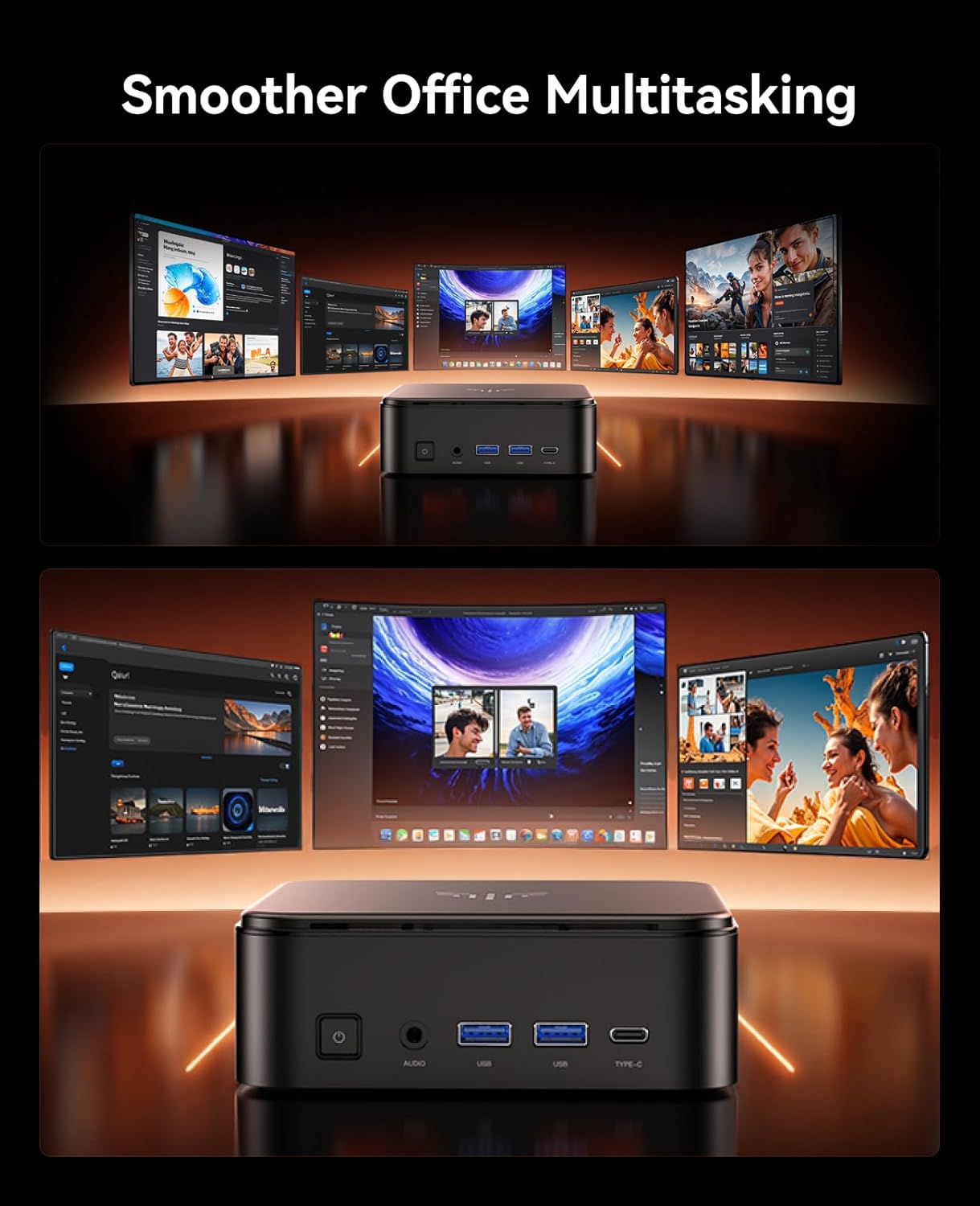 Mini PC mit AMD Ryzen 7 7730U und Radeon Graphics, AMD R7 7730U 16GB 512GB