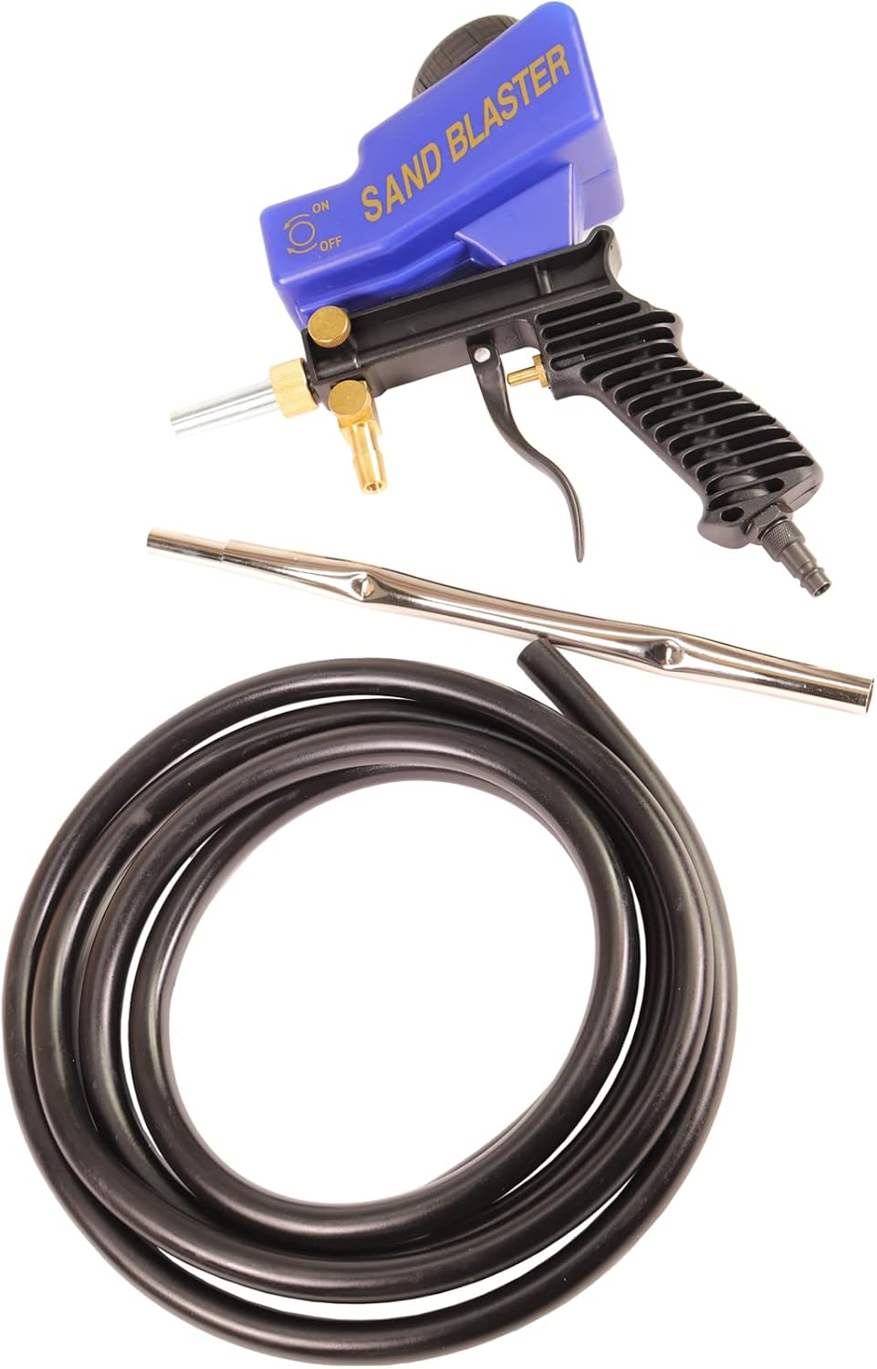 Druckluft-Sandstrahlpistole mit Tank und Schlauch, Sandstrahlpistole pro (198 l/min)