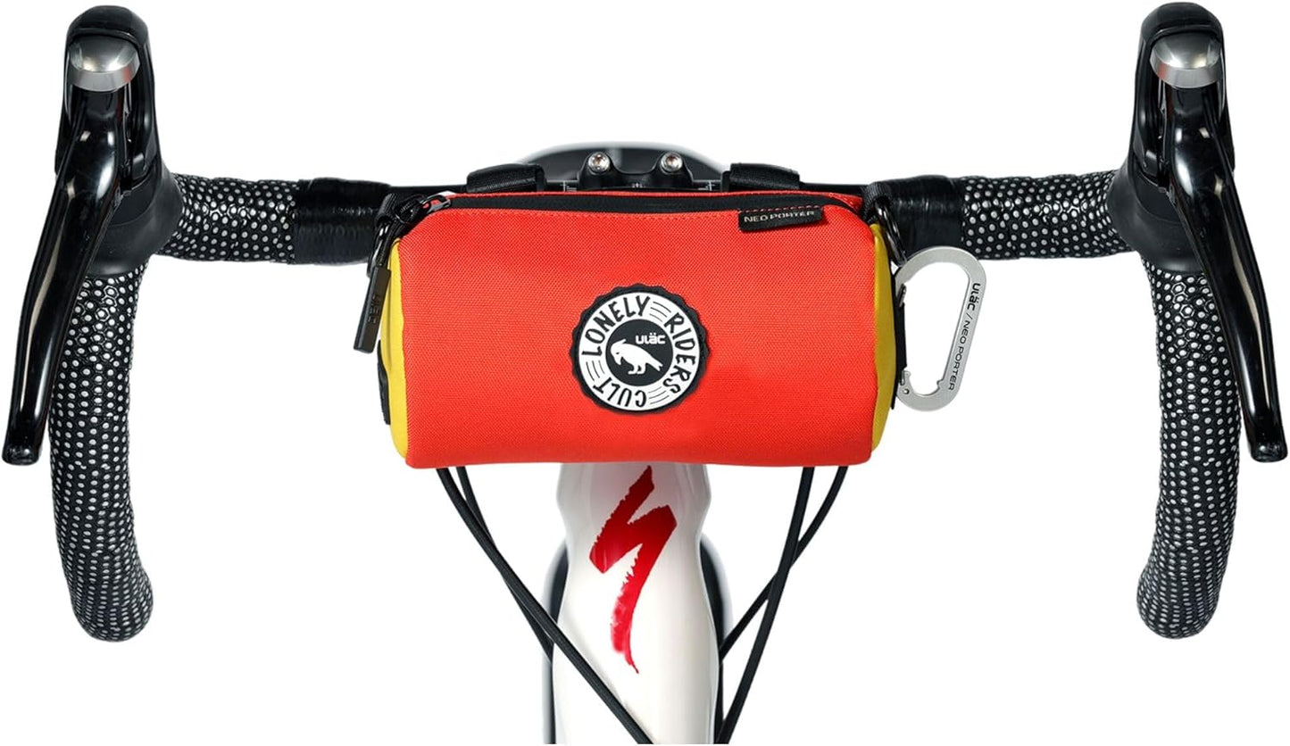 Flaschenhaltertasche mit universeller Befestigung, 1.1L Orange Gelb