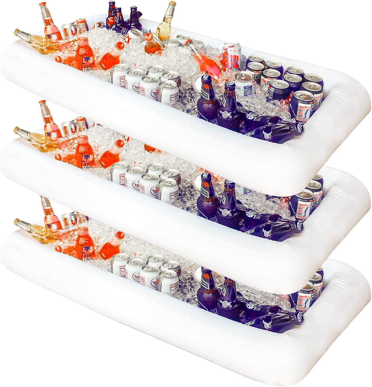 Aufblasbarer Eiskübel und Buffetbar, 3er Pack, 3 Pack