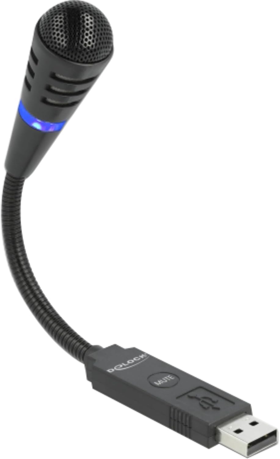 USB Mikrofon mit Schwanenhals und Touch Mute Button