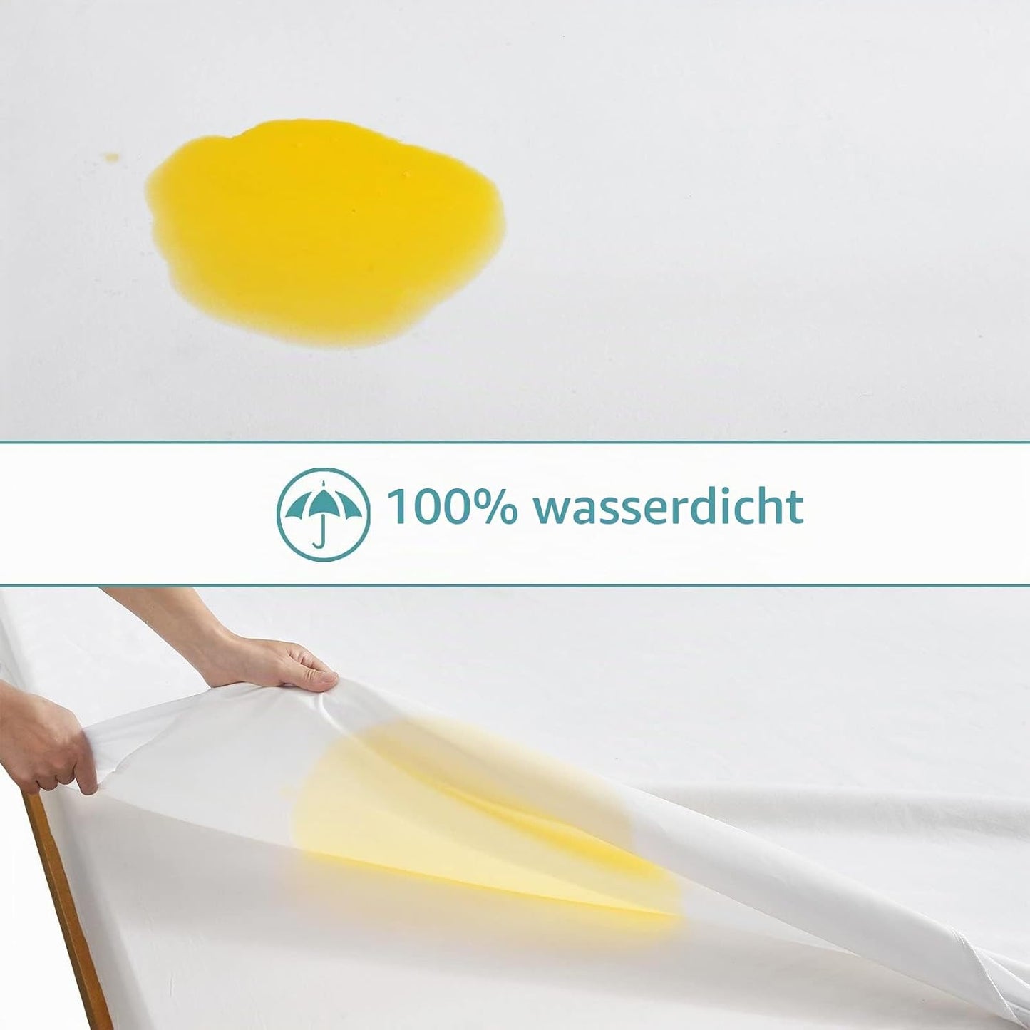 Wasserdichter Matratzenschoner, 135x190 cm, 135x190cm Molton